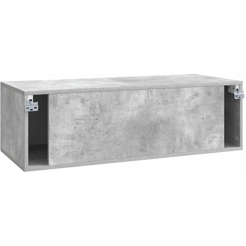  ormar za zid Betonska siva 98 x 41 x 30 cm Konstruirano drvo Slike