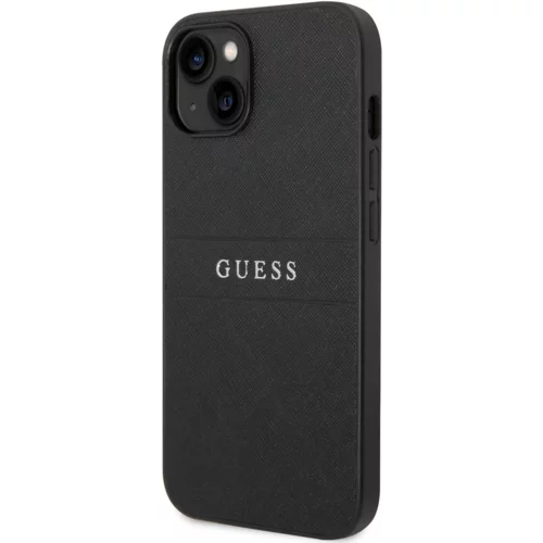 Guess GUHCP14MPSASBBK usnjen ovitek za iPhone 14 Plus 6.7 - črn