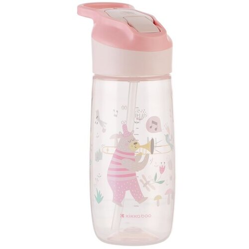 Kikka Boo Šolja sa silikonskim piskom Music Fest 450ml Pink Cene