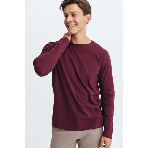 Legendww bordo muska pamucna majica dugih rukava -basic model Cene