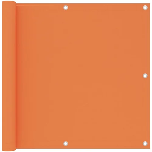 vidaXL Balkonsko platno oranžno 90x400 cm oksford blago, (20764754)