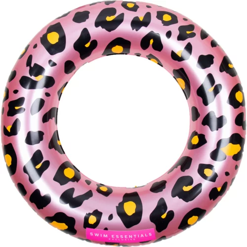 Swim Essentials plavalni obroč rose gold leopard