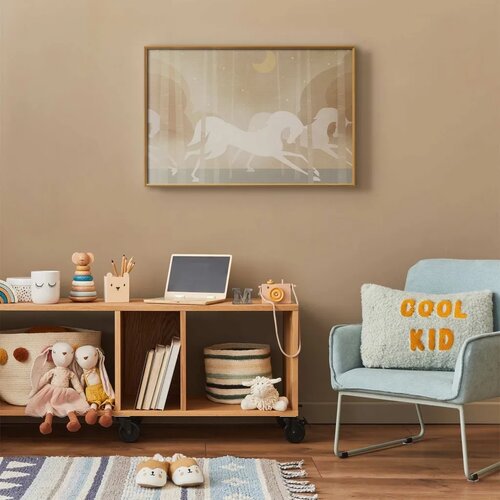  Plakat - Galloping Horses 90x60 Zlatni okvir Slike