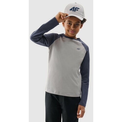 4f Long-Sleeved T-Shirt for Boys - Grey Cene