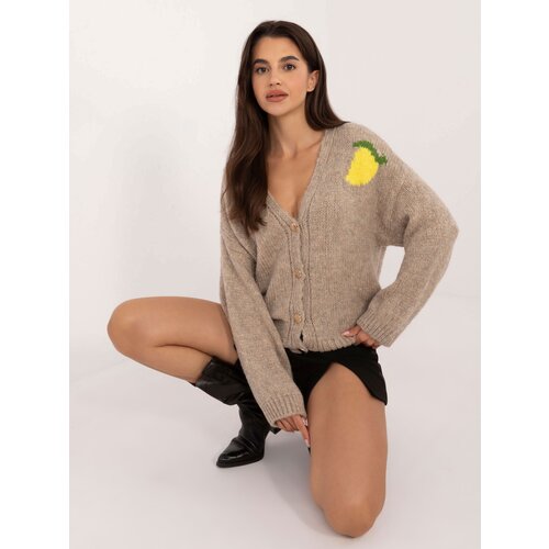 Italy Moda Sweater-MI-SW-2108.92-beige Slike