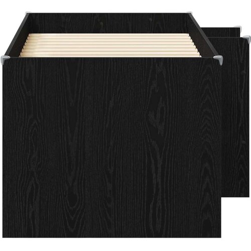  Kreveta za visoko spavanje djece 2 pcs Crni hrast - Crni hrast 80 x 160 cm Slike