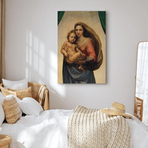  Slika - Raphael &amp;ndash; Sistine Madonna (fragment) 40x60 Premium Print Slike