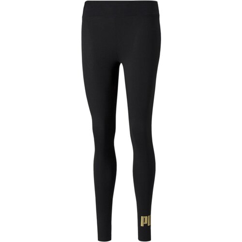 Puma ženske helanke ess+ metallic leggings crne Slike