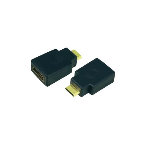 Logilink AH0009 HDMI adapter [1x moški konektor mini HDMI tipa C - 1x ženski konektor HDMI] črna pozlačeni konektorji, (20410842) Cene
