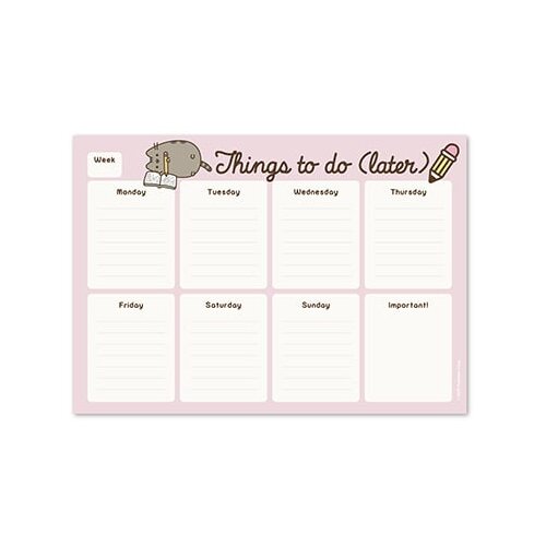 Grupo Erik Editores S. L. Pusheen, Manga - Stoni planer A4 - Pusheen, Rose, Week To View Cene