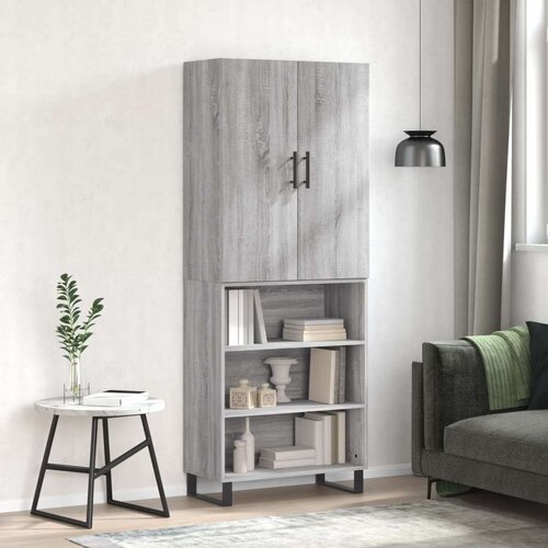  Visoka komoda siva sonome 69 5x34x180 cm od konstruiranog drva Slike