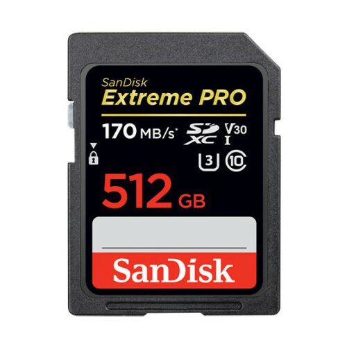 Sandisk SDXC 512GB extreme pro - 170MB/s V30 UHS-I U3 Slike