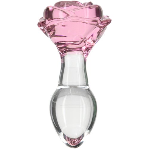 Pillow Talk Rosy Luxurious Glass Anal Plug with Bonus Bullet Cene