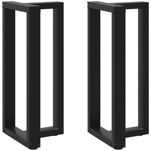  Noge za barsko mizo v obliki črke T, 2 kosa, črne, 50x35x(90-91) cm, jeklo, (22123876) Cene