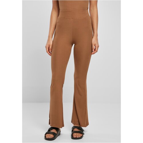 Urban Classics women's dark taupe leggings with a high waist Slike