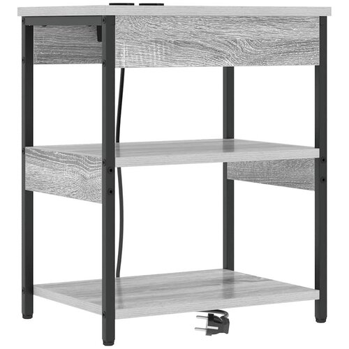  Noćni ormar Siva Sonoma 41 x 31 x 51 cm Konstruirano drvo Slike