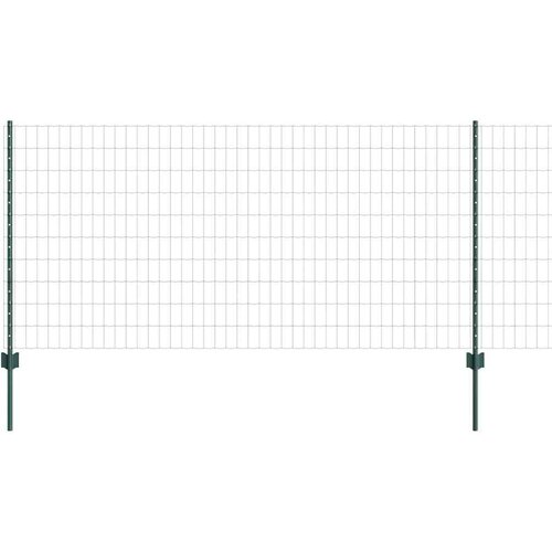 Euro ograda s postom 10 x 1 m Čelik premazan PVC-om Zelena Slike