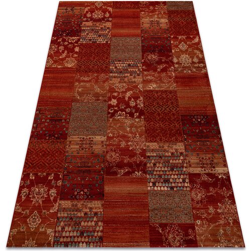 RugsX Preproge Preproga volna KASHQAI 4327 300 Patchwork klaret 200x300 cm Bordo Cene