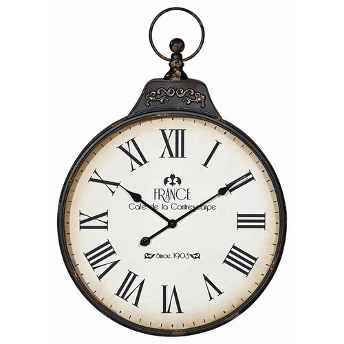 Ambia Home STENSKA URA CB13032, 60/86 črna, bela Cene