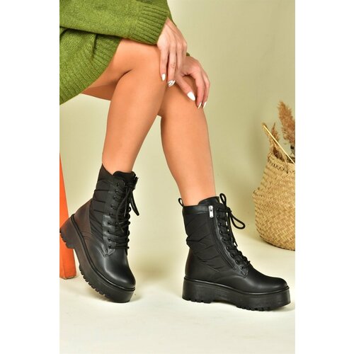 Fox Shoes Black Thick Soled Women's Daily Boots Slike
