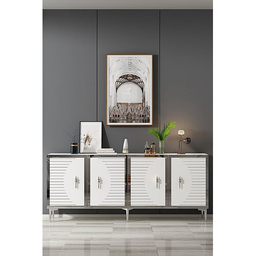 Hanah home Hanah Kućna Konzola Tuna 180, 180x75x32 cm, Bijela Cijene