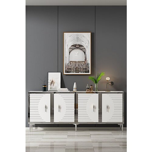 Hanah home konzola tuna 180, 180x75x32 cm, bela Cene