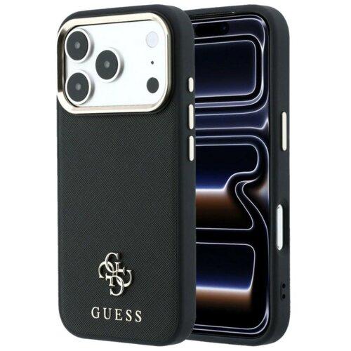 SAS CG MOBILE Maska Guess Saffiano Small 4G & Classic Logo MagSafe za iPhone 17 Pro / 17 Pro crna Cene