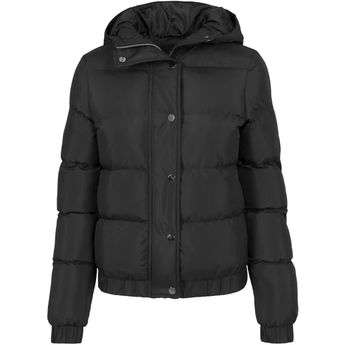 Urban Classics Women's Puffer Hooded Jacket Black