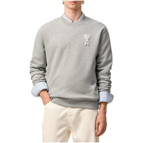 Ami Paris Puloverji SWEATSHIRT USW787.730 GREY Siva Slike