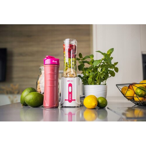 Noveen SB220 Sport Mix &amp;amp; Fit &amp;ndash; Smoothie me&amp;scaron;alnik 300 W s 2 &amp;scaron;portnima steklenicama po 600 ml, Amarant Slike