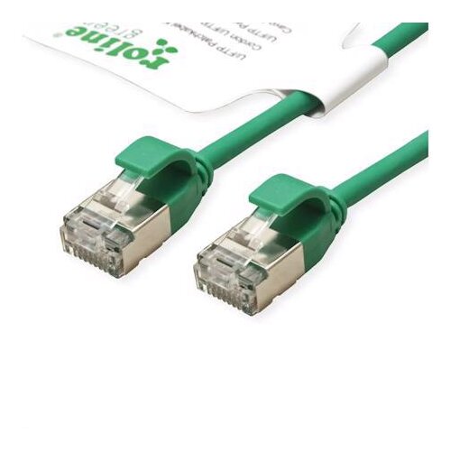Secomp 21443331 RJ45 omrežni kabel\, Patch kabel CAT 6a U/FTP 0.30 m zelena 1 kos, (20630678) Slike