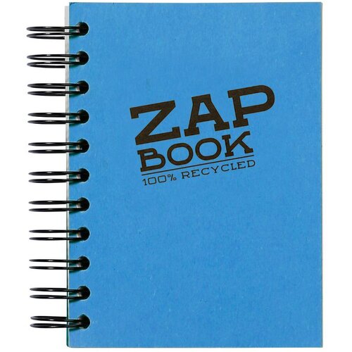 Clairefontaine Zap book A6 80gr 160L, mix boja, spiralni uvez, bjanko, 100% reciklirani papir Slike
