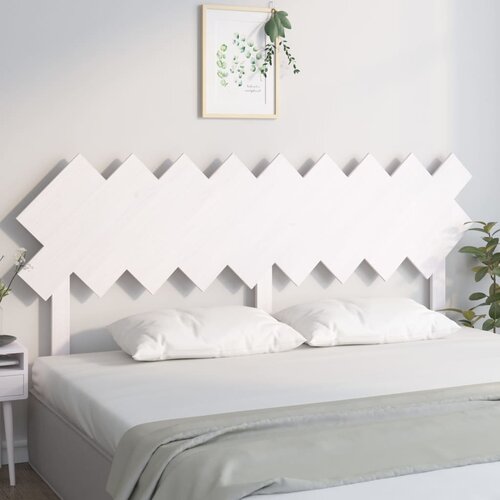 vidaXL Posteljno vzglavje belo 178x3x80,5 cm trdna borovina Cene