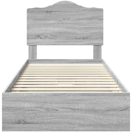  Okvir za krevet s ladicama Siva Sonoma 100 x 200 cm Slike