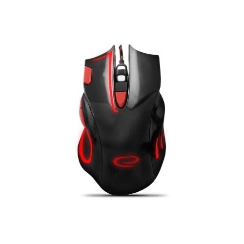 Esperanza mi&amp;scaron; gaming hawk 7D MX401, black-red, 2400dpi, double-click, ergonomic, EGM401KR Slike