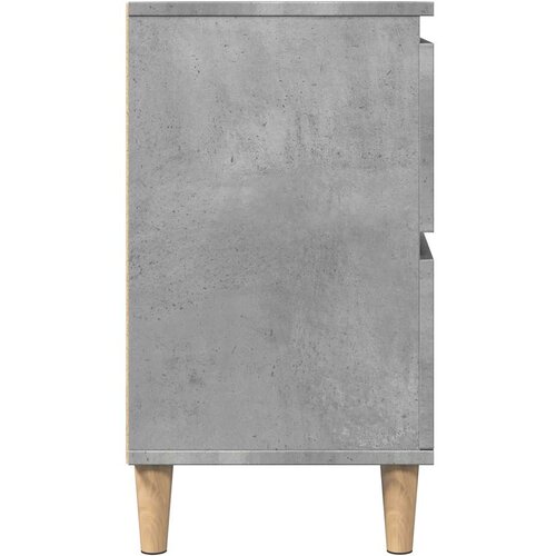  Ormarić za umivaonik siva boja betona 80 x 33 x 60 cm drveni Slike