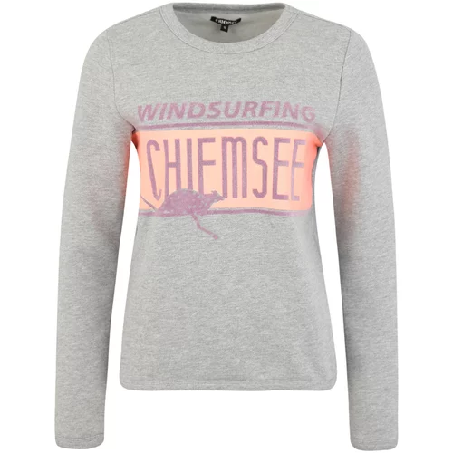 CHIEMSEE Sportska sweater majica siva / ljubičasta / narančasta
