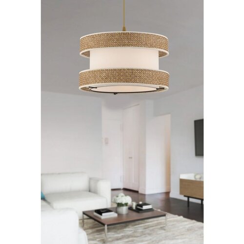 Opviq halo - beige, white beigewhite chandelier Cene