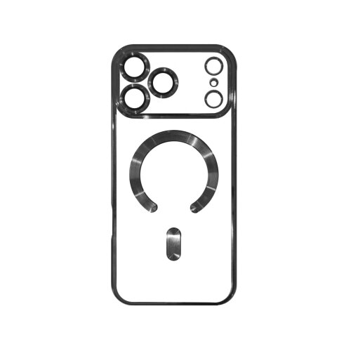  Silikonska futrola Magsafe Iphone 18 Pro CRNA Slike
