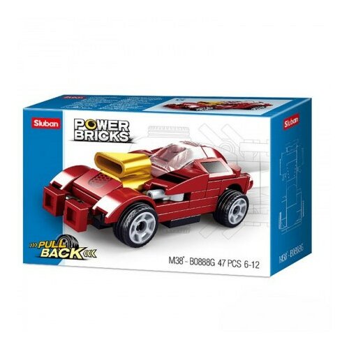Sluban kocke, trkački automobile, crveni ( A054876 ) Cene