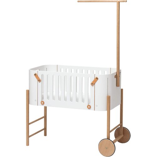 Oliver Furniture® dječji krevetić co-sleeper 42x82 s uključenim kompletom za pretvaranje u klupu white/oak Cijene