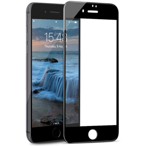 Evelatus Full Coverage 2.5D Glass za Apple iPhone 7 / 8 / SE2020 / SE2022 Anti-Static / Japanese Glue Black, (21328381) Cene