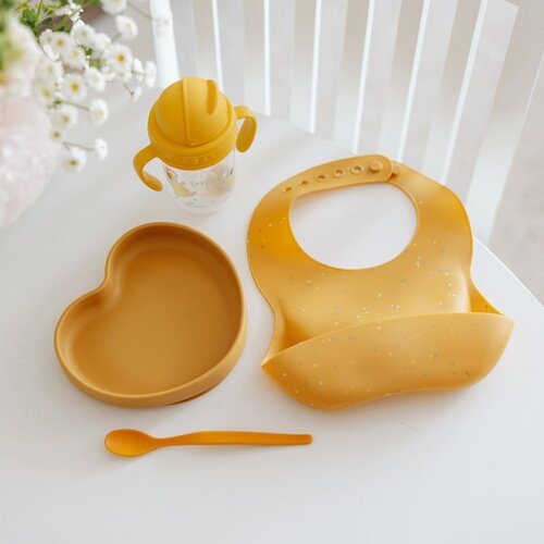 Canpol babies 51/029 yellow silikonska portikla sa džepom dots ( 51/029_yel ) Slike