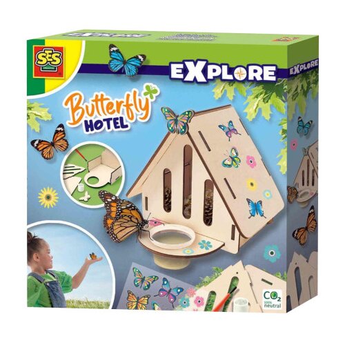 Ses Igračka kreativni set izrada drvene kućice za leptire 25204 Slike
