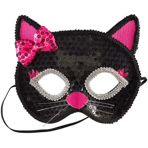 Souza® otroška pustna maska cat black fuchsia