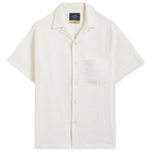 Portuguese Flannel Srajce z dolgimi rokavi Mondego Shirt - White Bela Cene