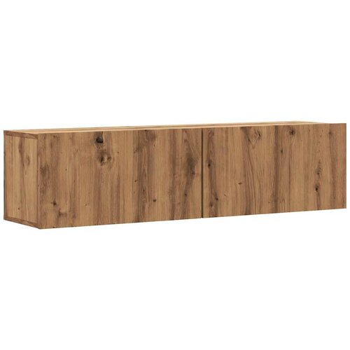 VidaXL Stenska TV omarica artisan hrast 120x30x30 cm inženirski les, (21606750) Slike