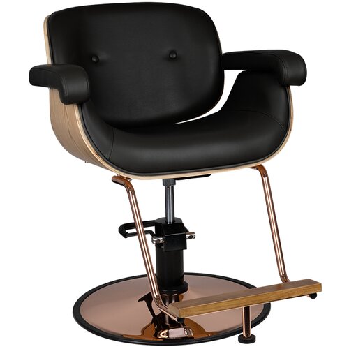 Shumee gabbiano frizerski stol venice black, (21388456) Slike