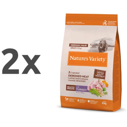 Nature’s Variety Nature's Variety Healthy Grains Dog Med/Max Adult - puran 2 x 10 kg Cene