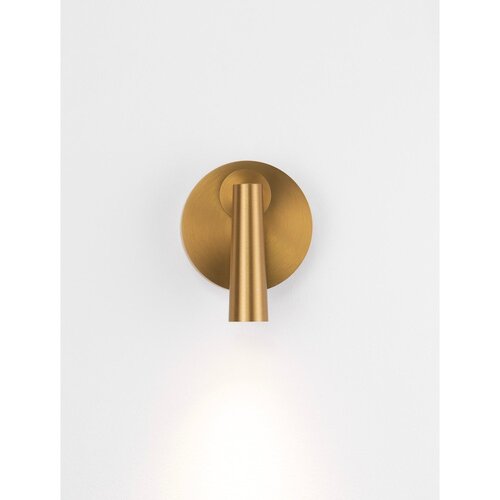 Nova Luce Aluminijasto LED točkovno svetilo z upogljivo konstrukcijo v mat zlati barvi 7x10 cm Tico &amp;ndash; Slike